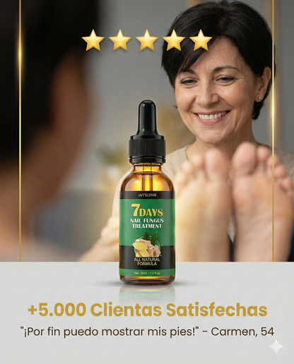 ¿Avergonzada de mostrar tus pies? Elimina el hongo de las uñas en solo 7 días﻿
